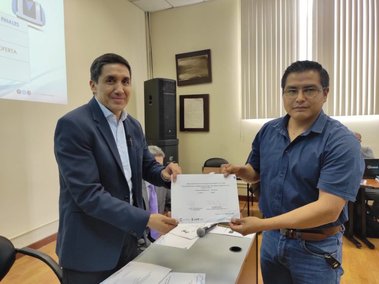 Ganadores del sorteo público firmaron invitación para adjudicación de consultorías