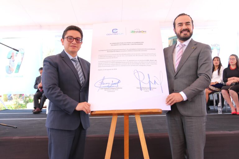 Centrosur invierte más de $800.000 en beneficio del cantón Nabón