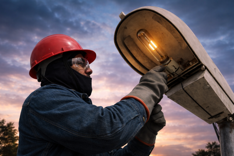 Mantenimiento permanente de alumbrado público para garantizar el servicio